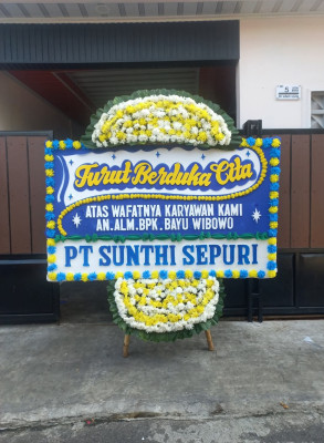 Papan Bunga Duka di Mandolang